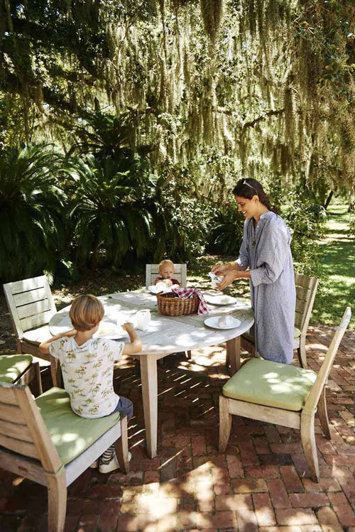 Table de jardin du Greyfield Inn