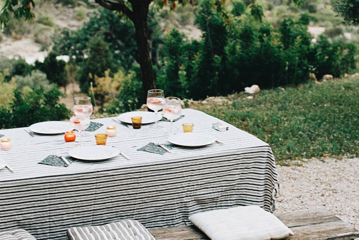 Table de pique-nique aux Baléares