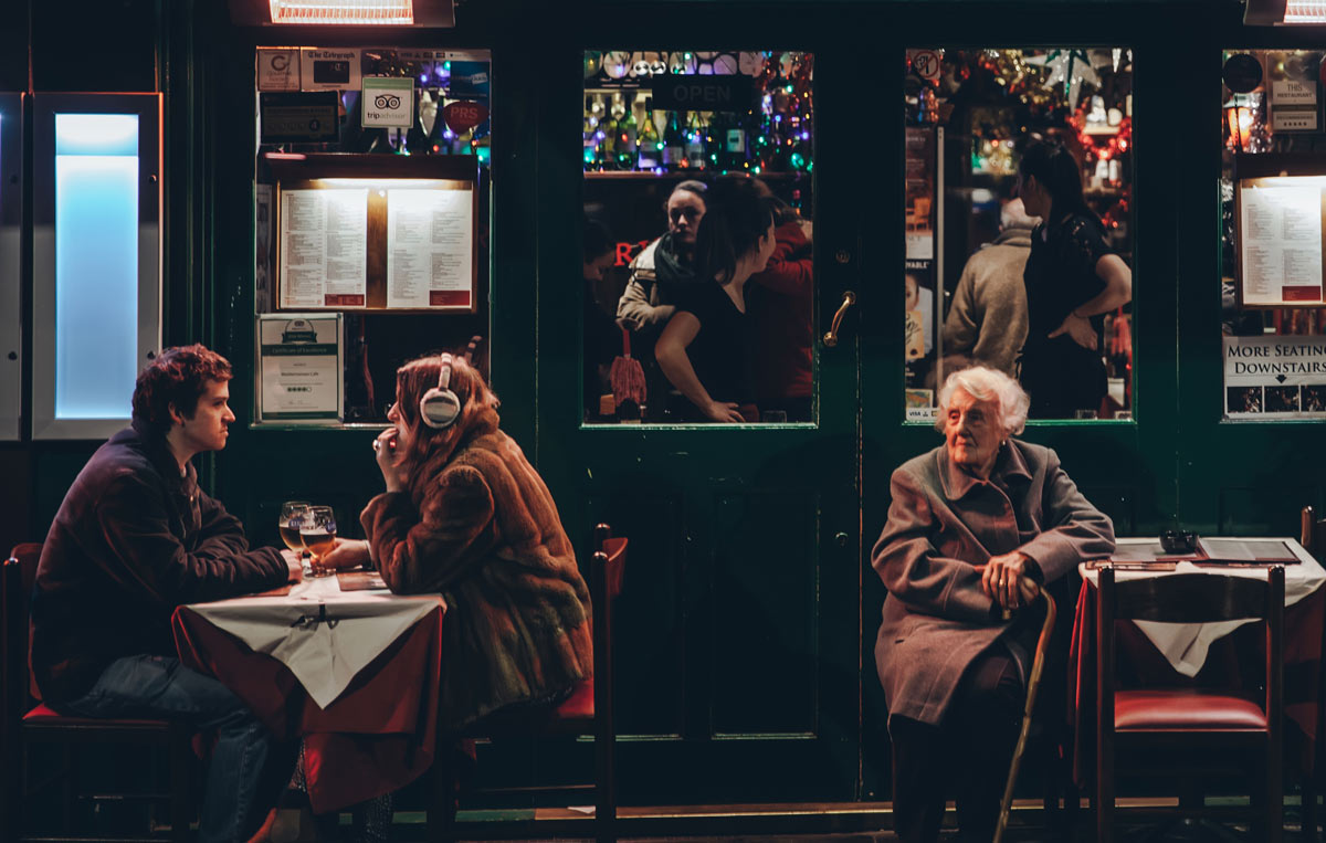 Terrasse de restaurant à Londres