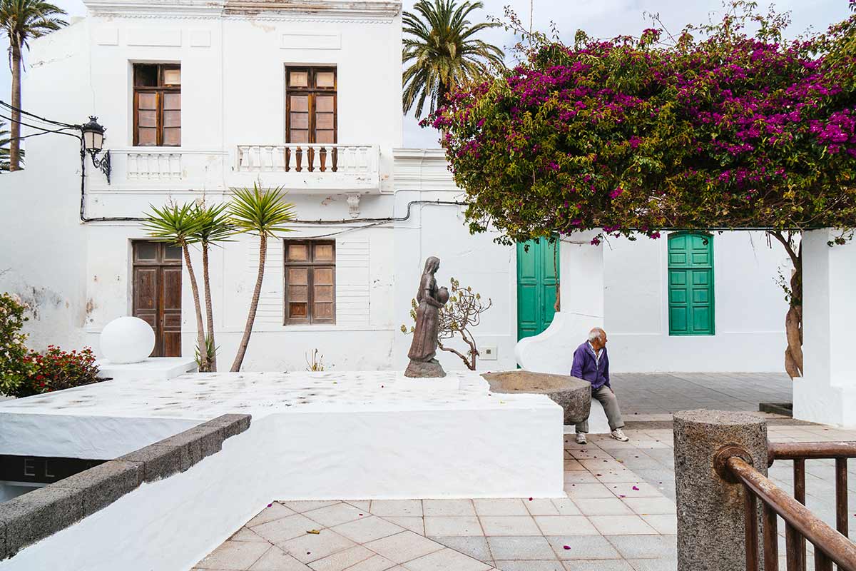 vieil homme à Lanzarote