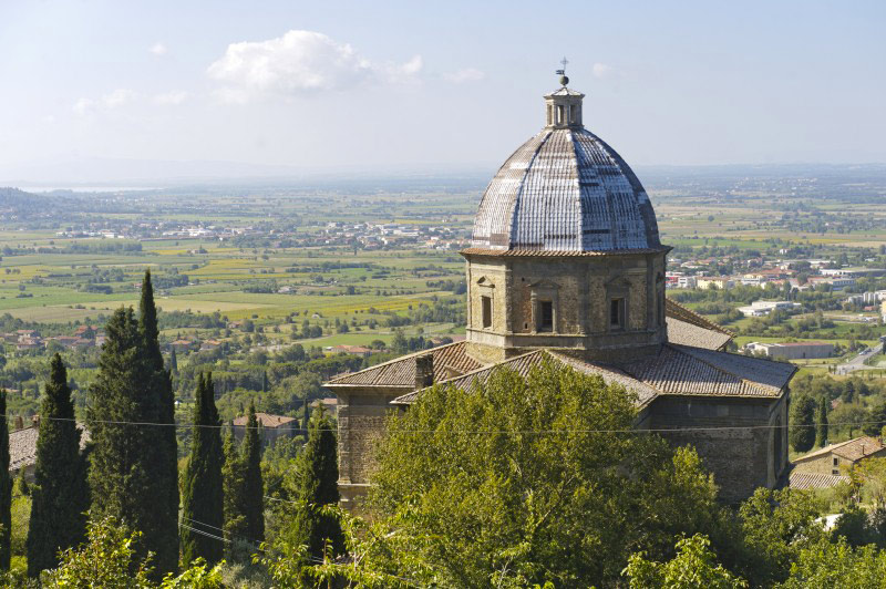 Village de Cortona en Toscane