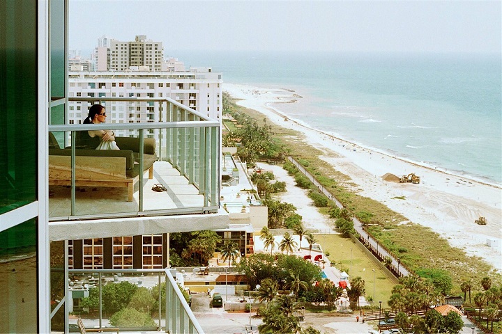 Vue de Miami depuis un hôtel
